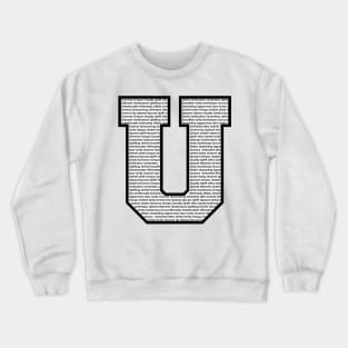 U Black Crewneck Sweatshirt